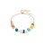 Coeur De Lion Gold Rainbow GeoCube Slide Bracelet – Gold