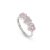 Nomination Silver Crimson CZ Triple Middle Ring