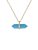 Ted Baker Paries Gold Turquoise Paradise Rock Necklace – 49cm