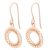 Orphelia ‘Amada’ WoMens 925 Sterling Silver Drop Earrings – Rose ZO-7075/1 – One Size