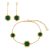 Argento Gold Malachite Hexagon Set – One Dimension