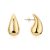 August Woods Gold Teardrop Puffed Stud Earrings – Gold