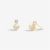 Joma Gold Halo Pearl Cubic Zirconia & Pearl Stud Earrings – Gold