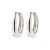 Pilgrim Silver Asher Recycled Hoop Earrings – Silver