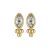 Olivia Burton Dainty Gold Marquise Caviar Bead Stud Earrings