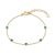 Argento Gold Multi Inexperienced Middle Crystal Bracelet – Gold