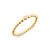 Argento Gold Beaded Crystal Bezel Ring – 56