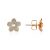 August Woods Gold Inexperienced Floral Stud Earrings – Gold