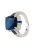 Latelita Womens Windsor Silver Ring Sapphire – Blue Sterling Silver – Size Q