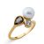 Orphelia WoMens 925 Sterling Silver Ring – Gold ZR-7498/G – Size K