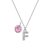 Pave Preliminary F Necklace with Birthstone Allure Created with Zircondia® Crystals