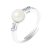 Diadema Womens – Massive Ring with Freshwater Pearl – Pure White Collection – One Size