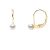 Diadema Womens – Earrings  True Japanese Akoya Cultured Pearl – Quality AA+ – White – One Size