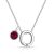 Preliminary O Necklace with Birthstone Appeal Created with Zircondia® Crystals