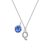 Pave Preliminary Q Necklace with Birthstone Attraction Created with Zircondia® Crystals