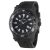 Calibre Mens Hawk Date Swiss Made Movement Watch Black Rubber Strap Black/Black Dial – One Size