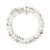 Rodney & Rolf Womens Bracelet Silver Sterling 925 Puntarenas – White – Size Medium