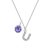 Pave Preliminary U Necklace with Birthstone Allure Created with Zircondia® Crystals