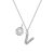 Pave Preliminary V Necklace with Birthstone Attraction Created with Zircondia® Crystals