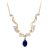 Diamant L’Eternel Womens 9ct Yellow Gold Diamond and Sapphire Ladies Necklace – One Size