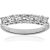 Diamant L’Eternel Womens Eternity Ring, 18ct White Gold IJ/I Round Brilliant Certified Diamond 0.75ct Weight – Size J