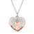 Rafaela Donata Womens Female Brass Necklace – Silver & Rose Gold – Size 40cm