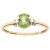 Diamant L’Eternel Womens 9ct Yellow and White Gold Ladies Peridot Birth Stone Ring – Size R