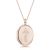 Delivery Flower Customized Locket – Rose Gold