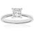 Diamant L’Eternel Womens 18ct White Gold 1 Carat Certified J/I Princess Cut Diamond Engagement Ring – Size L