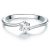 Tresor 1934 Womens Trilani Feminine Sterling Silver Ring – Measurement T