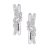 Diamant L’Eternel Womens 9ct White Gold Diamond Earrings with Twist Design – One Size