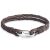 Rafaela Donata Womens Feminine Authentic leather-based Bracelet – Brown – Dimension 21 cm