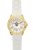 Yonger & Bresson Womens and Bresson: Yellow Gold Bezel with White Dial Watch Rubber – One Size