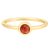 Glanzstücke München Womens Female Sterling Silver Ring – Gold – Size K