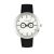 Simplify Unisex The 6100 Canvas-Overlaid Strap Watch w/ Day/Date – White Stainless Metal – One Measurement