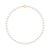 Diadema Womens – Necklace – Real Freshwater Pearls – Yellow Gold – White – One Size