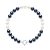 Ateliers Saint Germain Womens Bracelet – Row of Real Cultured Freshwater Pearls Round 6-7 mm – White White Gold – One Size