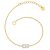 Glanzstücke München Womens Female Sterling Silver Bracelet – Gold – One Size