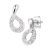 Diamant L’Eternel Womens 9ct White Gold Diamond Earrings PE05643W – One Size