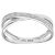 Diamant L’Eternel Womens 9ct White Gold Diamond Crossover Ring – Size M