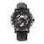 Reign Mens Stavros Automatic Skeleton Leather-Band Watch – Black Stainless Steel – One Size