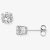 9ct White Gold 5mm Round Cubic Zirconia Stud Earrings SE210