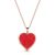 Coral Modern Heart Locket – Rose Gold