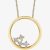 9ct Two Colour Gold 0.02ct Diamond Open Circle Necklace P4180YW/02C-10