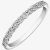 9ct White Gold 0.05ct Diamond Half Eternity Ring 50L67WG/05-10 9W M