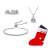 Philip Jones 3pc Solitaire Set with Christmas Stocking Created with Zircondia® Crystals