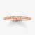 THOMAS SABO Rose Gold Plated Small Clear Cubic Zirconia Narrow Eternity Ring TR1980-416-14