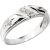 Diamond Marriage ceremony Ring in Sterling Silver