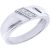 Males’s Diamond Marriage ceremony Ring in Sterling Silver