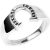 Males’s Horseshoe Ring in Sterling Silver